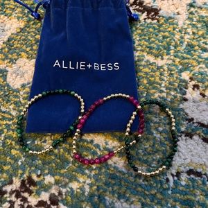 Allie and Bess set of 3 bracelets